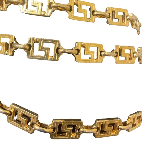 Gianna Versace Greek Key Bondage Collection Chain Medusa Belt - Picture 9 of 16